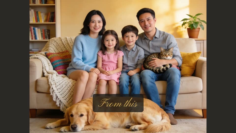 Family photo ready to upload in Studio Express